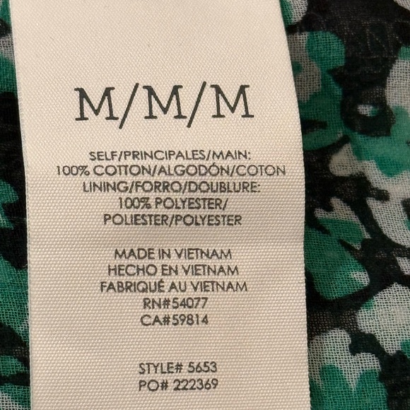 Cabi Sophia Library Green and White Plaid Jacket size medium - Picture 4 of 4